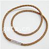 Cowhide Necklace Cord, stainless steel magnetic clasp 3mm Approx 18 Inch 