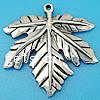 Pendentif en argent massif de Bali, Thaïlande, feuille Environ 1.5mm, Vendu par PC