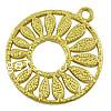 Zinc Alloy Flat Round Pendants, plated Approx 2mm 