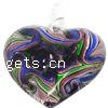 Handmade Lampwork Pendant, Heart 