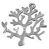 Zinc Alloy Leaf Pendants, Tree, plated Approx 2mm 