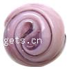 Handmade Lampwork Beads, Round shape, with swirl design 16mm 