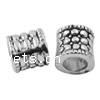 Zinc Alloy European Beads, Tube, plated Approx 5mm 