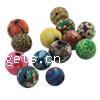 Round Polymer Clay Beads, mixed colors, 12mm Approx 2mm 