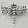 Zinc Alloy Animal Pendants, Dragonfly, plated nickel, lead & cadmium free Approx 2mm 