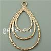 Brass Jewelry Pendants, Teardrop, plated Approx 2mm 