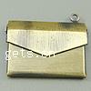 Brass Locket Pendants, Envelope, plated Approx 1mm 