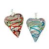 Lampwork Pendants, Heart, handmade Approx 9mm 