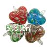 Lampwork Pendants, Heart, handmade Approx 6mm [