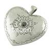 Zinc Alloy Heart Pendants, plated Approx 