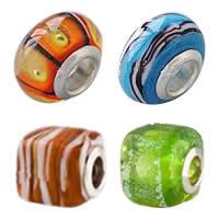 Silver Plated Double Core Lampwork European