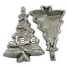 Zinc Alloy Christmas Pendants, Christmas Tree, plated, Christmas jewelry Approx 0.5mm 