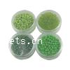 Box Glass Seed Beads, with Plastic Box, Round, mixed colors 