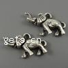 Zinc Alloy Animal Pendants, Elephant, plated Approx 2mm, Approx 