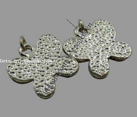 Zinc Alloy Enamel Pendants, Butterfly, plated, more colors for choice, 14x13x2mm, Hole:Approx 1mm, Sold By PC