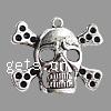 Zinc Alloy Skull Pendants, plated Approx 1mm 