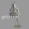 亜鉛合金クリスマスペンダント, 亜鉛合金, キャラクター, メッキ, 文字パターンを持つ, 無色, ニッケル、鉛、カドミウムフリー 穴:約 4mm, 売り手 パソコン