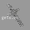 Zinc Alloy Cross Pendants, plated Approx 2mm 