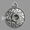 Zinc Alloy Pendant Rhinestone Setting, Flat Round, plated Approx 3mm 