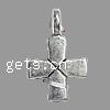 Zinc Alloy Cross Pendants, plated Approx 3mm 