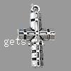 Zinc Alloy Cross Pendants, plated Approx 2mm 