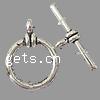 Zinc Alloy Toggle Clasp, Round, plated, single-strand Approx 2mm 