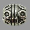 Zinc Alloy European Beads, Drum, plated, without troll Approx 3mm, Approx 