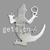 Zinc Alloy Animal Pendants, Gecko, plated Approx 3.5mm 