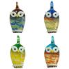 Animal Lampwork Pendants, Owl Approx 7mm 