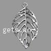 Zinc Alloy Leaf Pendants cadmium free Approx 4mm 