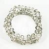 Strass Kristall Armbänder, mit Strass & 2 strängig, Kristall, 8-12mm, Länge:7.5 ZollInch, verkauft von Strang