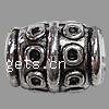 Zinc Alloy European Beads, Drum, plated, without troll Approx 3mm 