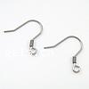 Stainless Steel Hook Earwire, 304 Stainless Steel, with loop, original color Approx 2mm 