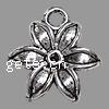 Zinc Alloy Flower Pendants, plated, 6 petal cadmium free Approx 2mm 