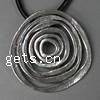 Zinc Alloy Flat Round Pendants, plated, nickel, lead & cadmium free Approx 