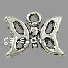 Zinc Alloy Animal Pendants, Butterfly, plated Approx 2mm 