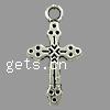 Zinc Alloy Cross Pendants, plated cadmium free Approx 3mm 