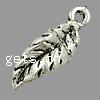 Zinc Alloy Leaf Pendants cadmium free Approx 2.5mm, Approx 