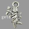 Character Shaped Zinc Alloy Pendants, Angel cadmium free Approx 1mm 