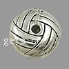 Zinc Alloy Jewelry Beads, Rondelle, plated Approx 1mm 