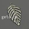 Zinc Alloy Leaf Pendants cadmium free Approx 2mm, Approx 