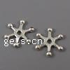 Zinc Alloy Spacer Beads, Flower, plated nickel, lead & cadmium free Approx 1.5mm, Approx 