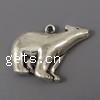 Zinc Alloy Animal Pendants, Bear, plated Approx 2.5mm, Approx 