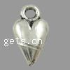 Zinc Alloy Heart Pendants, plated cadmium free Approx 1mm 