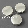 Zinc Alloy Flat Beads, Flat Round, plated, smooth Approx 1mm, Approx 