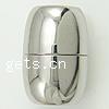 Round Stainless Steel Magnetic Clasp, Tube, plated, Customized Approx 5mm 