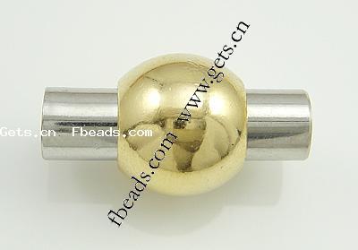 Fermeture magnétique en acier inoxydable rond, lanterne, Placage, Personnalisé, plus de couleurs à choisir, 20x11mm, Trou:Environ 5mm, Vendu par PC