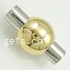 Round Stainless Steel Magnetic Clasp, Lantern, plated, Customized Approx 5mm 