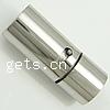 Stainless Steel Bayonet Clasp, Tube, plated Approx 2mm 