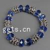 Crystal Bracelets, with Zinc Alloy, 8-12mm .5 Inch 